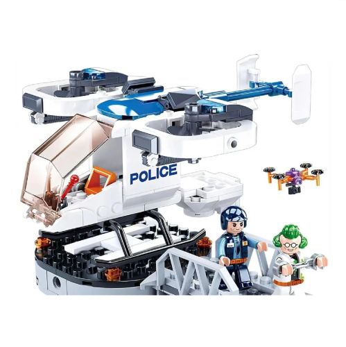 Конструктор Sluban Полиция Вертолет 161 деталь фото 3
