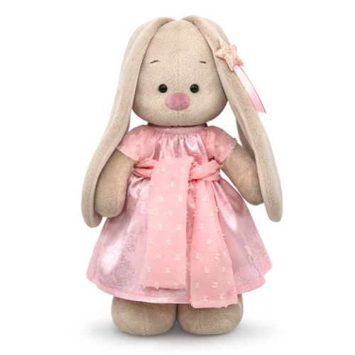 Зайка Ми в платье с поясом 25 см