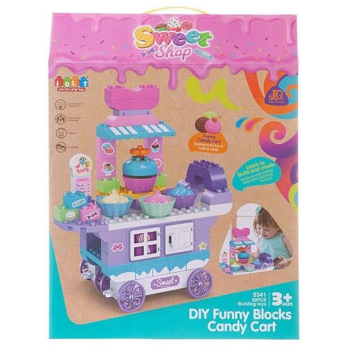 Игровой набор JUNFA Кондитерская передвижная сборная, 92 детали фото 3