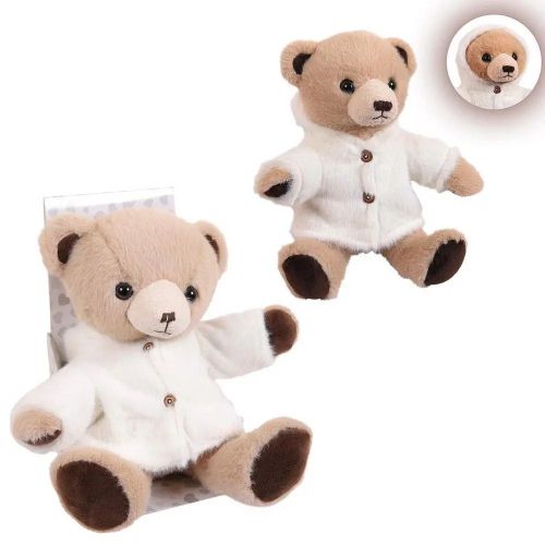 Мягкая игрушка ABtoys Медведь в курточке, 25см