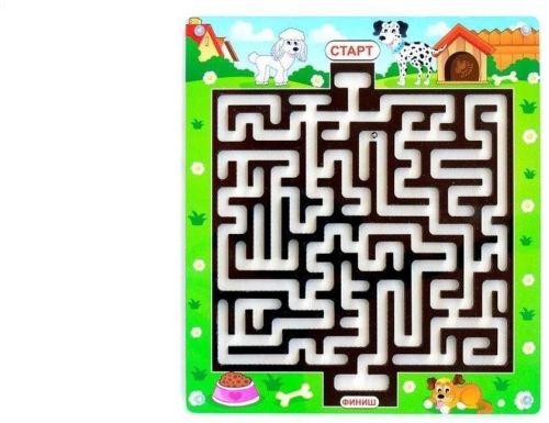 Лабиринт с шариком Собачки