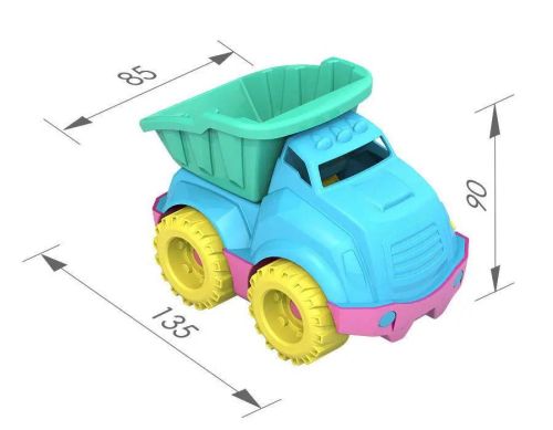 Машинка Грузовик малый 14x9x8.5 см Нордпласт Шкода в ассортименте ШКД12 фото 2