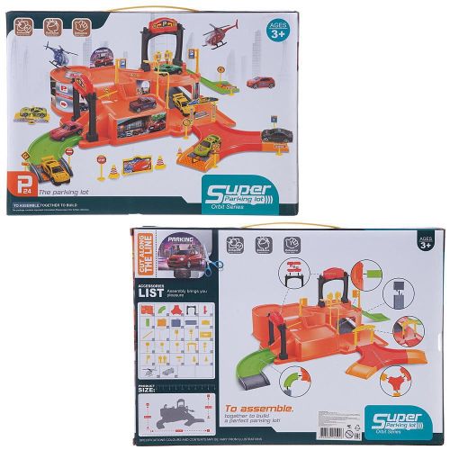 Парковка, в наборе с металлическими машинками фото 2