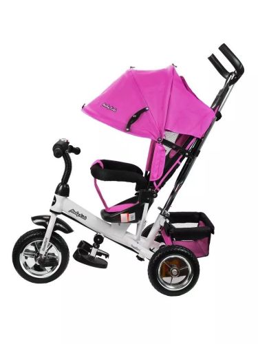 Детский трехколесный велосипед Moby Kids Comfort 10x8 EVA розовый 641220 фото 2