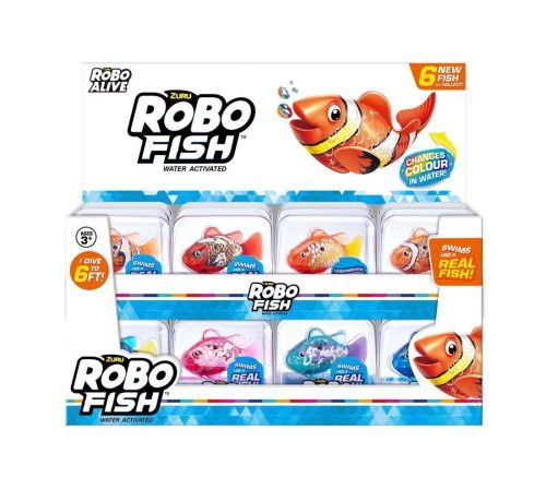 Игрушка ZURU ROBO ALIVE Robo Fish плавающая рыбка, в ассорт.