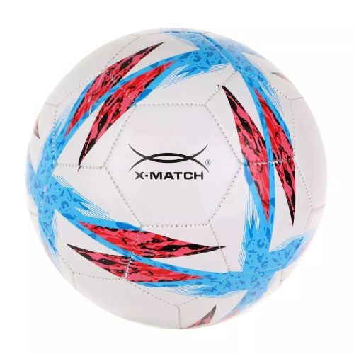 Мяч футбольный X-Match размер 5 покрышка 1 слой 1,6 мм PVC крест 56499