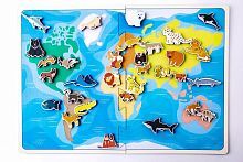 Карта-липучка хищные животные