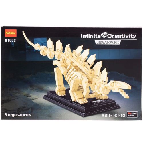 Конструктор Decool Скелет Стегозавра 491 деталь фото 4