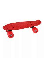 Скейтборд пластиковый 41x12 см красный 636247