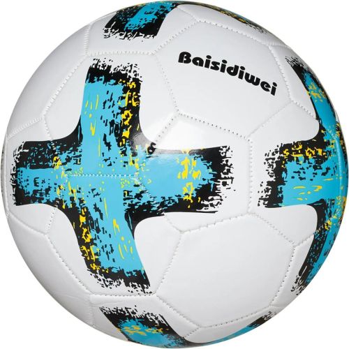 мяч футбольный junfa крест бело-голубой 23 см Мяч футбольный Junfa Крест бело-голубой 23 см