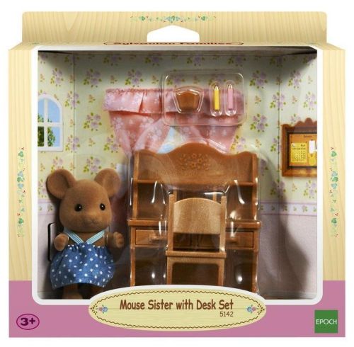 Игровой набор Sylvanian Families Дочка Мышонок и школьная парта 5142
