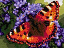 Алмазная мозаика 30х40 см Яркая бабочка (полное заполнение)