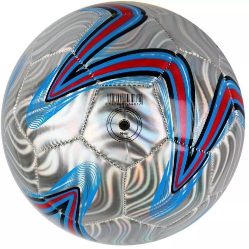 Мяч футбольный X-Match металлик размер 5 покрышка 1 слой PVC 56487 фото 2