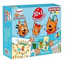 Набор развивающий Издательский дом Лев Три Кота. Море приключений. Мульти Игры 10 в 1