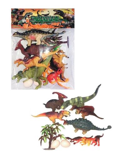Набор фигурок Динозавры, 11 предм., пакет