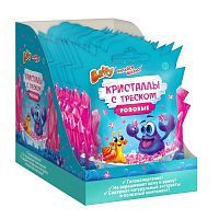 Кристаллы с треском детские, розовые