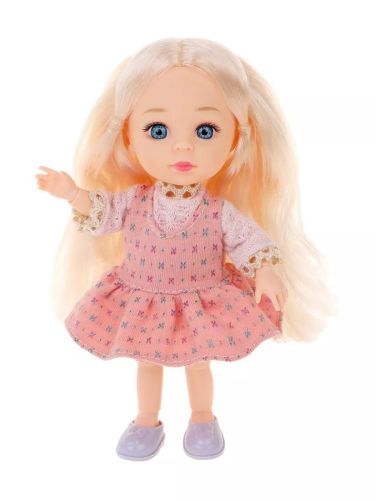 Кукла 15 см Little Milly в платье с длинными волосами 91033-1