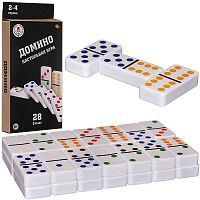 Настольная игра ABtoys Домино, в наборе 28 пластиковых костяшек 10х2,50х20,50 см