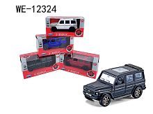 Машинка металлическая Abtoys АвтоСити 1:36 Внедорожник классический инерционный с открывающими передними дверцами 4 вида свет звук