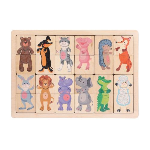 Рамка-вкладыш Десятое королевство Зоопарк (00747), 24 дет.