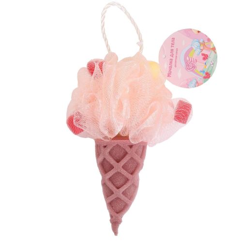 Мочалка для тела Зефирка Мороженое фото 3