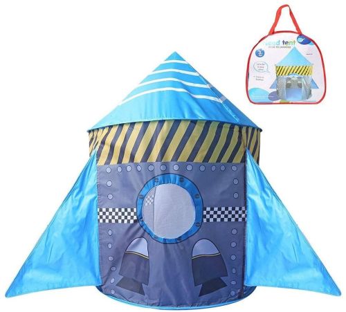 Палатка игровая Ракета, 80*80*105 см, сумка на молнии