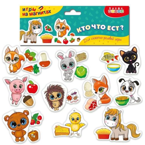 Магнитная игра Кто что ест?