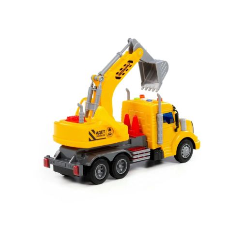 ПОЛЕСЬЕ Автомобиль экскаватор Профи жёлтый фото 4