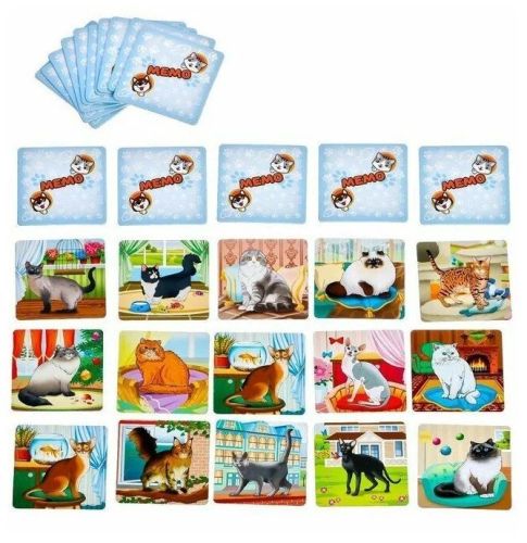 Познавательная игра Нескучные игры Мемо Кошки 30 карточек 8344 фото 3
