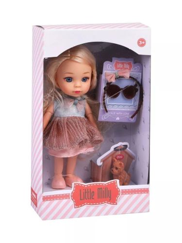 Игровой набор Кукла на прогулке 15 см с питомцем и аксессуарами 91055-C фото 3