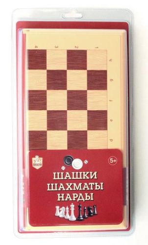 Настольная игра Десятое королевство Шашки-Шахматы-Нарды большие