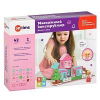 Магнитный конструктор "Домик в лесу", 42 детали, для девочек
