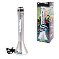 Микрофон детский ABtoys Mi-Mic "Звезда караоке", со встроенным динамиком, серебряного цвета