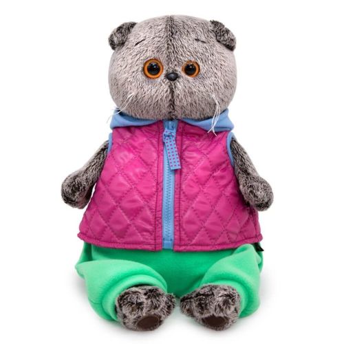 Басик в теплом жилете 22 см