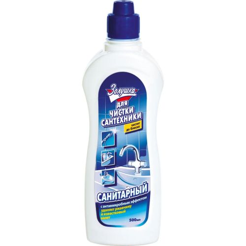 золушка средство для чистки сантехники санитарный 500мл фото 3 Золушка Средство для чистки сантехники Санитарный 500мл фото 3