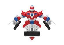 Трансформер Spin Racers Волчок-трансформер 2 в 1, "Неудержимый", синий/красный