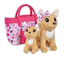 Плюшевые собачки 20 см и 14 см Chi-Chi love Счастливая семья