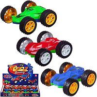 Машинка пластмассовая "Гоночная", в ассортименте (красный, синий, зеленый), в дисплее 12 шт