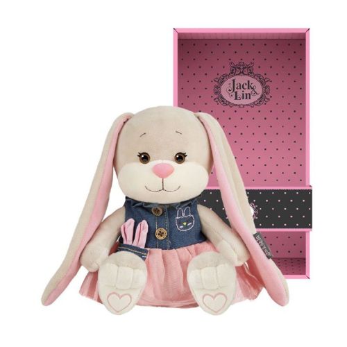 Зайка в Сине-Розовом Платьице, 20 см