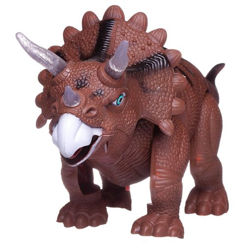 динозавр junfa трицератопс, электромеханический, откладывает яйца, свет, звук фото 4 Динозавр Junfa Трицератопс, электромеханический, откладывает яйца, свет, звук фото 4