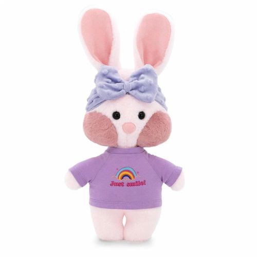Мягкая игрушка Зайка Лулу в футболке 32 см