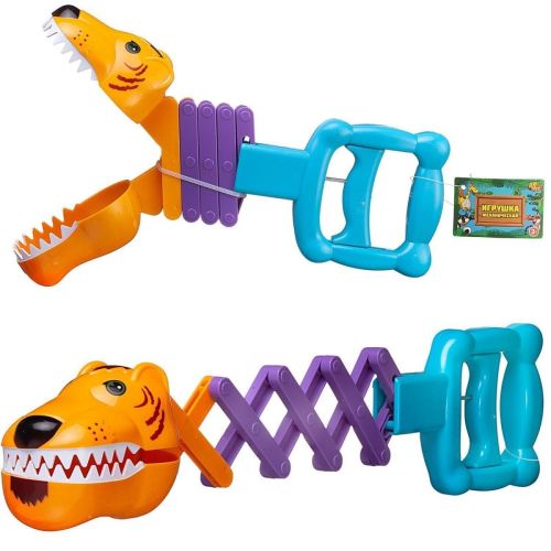 игрушка abtoys зубастики грозный тигр, выдвижная 28 см Игрушка ABtoys Зубастики Грозный тигр, выдвижная 28 см