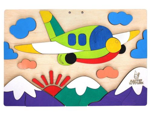 Развивающая игра Аппликация Самолет