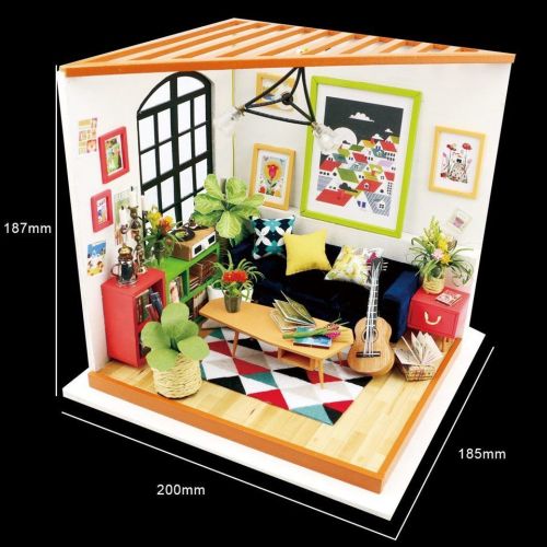 Интерьерный конструктор-румбокс Robotime Гостиная музыканта фото 4