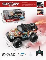Машинка радиоуправляемая Junfa джип Graffity, 27 Мгц, с эффектом струи пара, аккумуляторный блок в комплекте