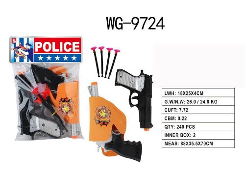 Игровой набор Abtoys Набор полицейский Важная работа (2 пистолета, кобура, 4 пули на присосках)