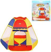 Палатка Наша игрушка 200557031, желтый/красный/синий
