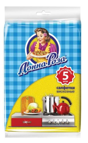 салфетки вискозные донна роза 5 шт 250*380 мм Салфетки вискозные Донна Роза 5 шт 250*380 мм
