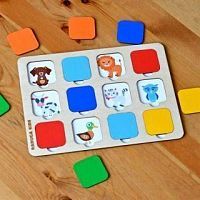 Игра для малышей дерев. Кто там?