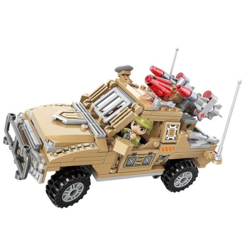 Конструктор Qman серия Thunder Mission Военный пикап 281 деталь фото 4
